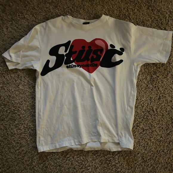 Stüssy White Graphic T-Shirt - Picture 1 of 3
